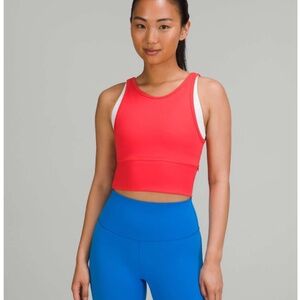 Lululemon Power Pivot Tank Top *Everlux Carnation Red